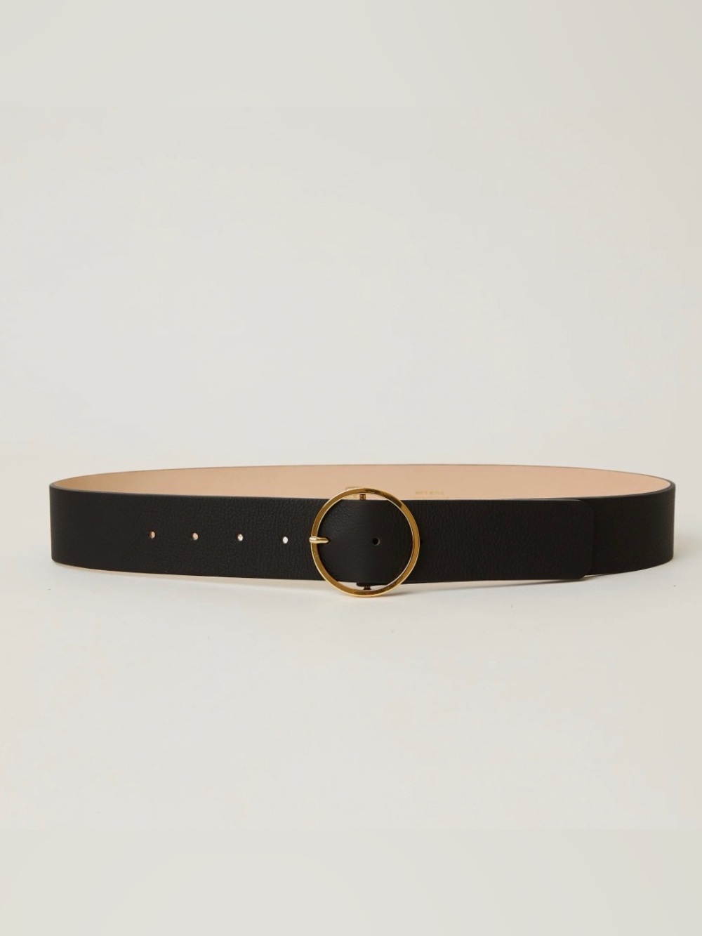 B-Low the Belt Molly Leather Belt in Black with Gold Hardware